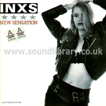INXS New Sensation USA 12" Atlantic 0-86572 Front Sleeve Image