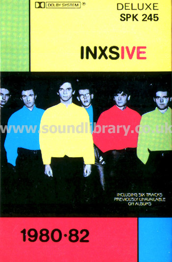 INXS Inxsive 1980-82 Australia Issue MC Deluxe SPK 245 Front Inlay Card