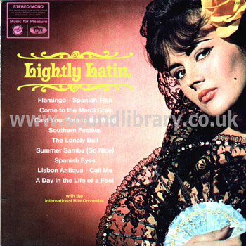 The International Hits Orchestra Lightly Latin UK LP Music For Pleasure MFP 1234 Front Sleeve Image