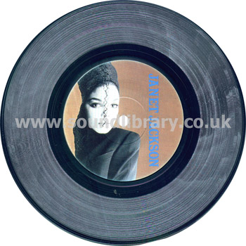 Janet Jackson Nasty UK Issue Coloured Vinyl 7" A&M FREE 20 Record Image