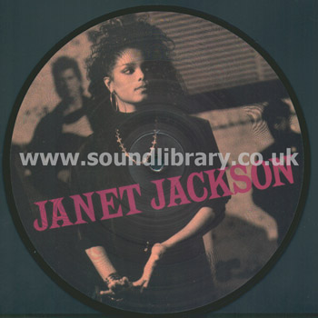Janet Jackson Let's Wait Awhile UK Issue Picture Disc 7" A&M USAP 601 Picture Disc Image