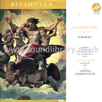 Jascha Horenstein Beethoven Symphony No. 9 "Choral" France Issue LP Vox GBY 10.000 Front Sleeve Image