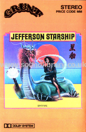 Jefferson Starship Spitfire UK Issue Stereo MC Grunt PKFT 2005 Front Inlay Card