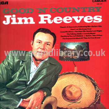 Jim Reeves Good 'n' Country UK Issue Mono LP RCA (Camden) CDM 1075 Front Sleeve Image
