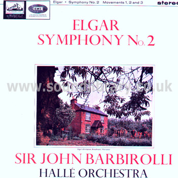 John Barbirolli Elgar Symphony No 2 Falstaff 2LP HMV ASD 610 - ASD 611 UK Stereo 2LP Front Sleeve Image