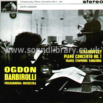  John Ogdon Sir John Barbirolli Tchaikovsky Piano Concerto No. 1  HMV ASD542 LP Front Sleeve Image