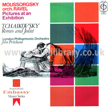 John Pritchard Moussorgsky / Ravel Pictures At An Exhibition UK Stereo LP CFP 106 Front Sleeve Image