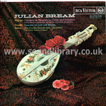 Julian Bream Rodrigo Concerto De Aranjuez UK Issue Mono LP RCA Victor RB 6635 Front Sleeve Image