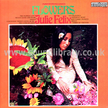 Julie Felix John Cameron Flowers UK Issue Stereo LP Contour 6870507 Front Sleeve Image