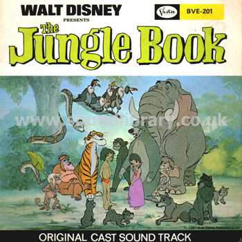 The Jungle Book Phil Harris UK Issue 7" EP Buena Vista BVE 201 Front Sleeve Image