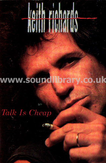Keith Richards Talk Is Cheap UK Issue MC Virgin TCV2554 Front Inlay Card