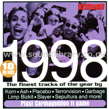 Kerrang! 1998 UK Issue CD Kerrang KERRANG 1998 Front Inlay Image