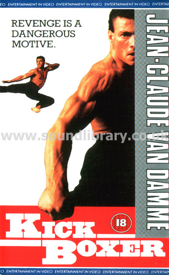Kickboxer Jean-Claude Van Damme VHS PAL Video Entertainment In Video EVS 1033 Front Inlay Sleeve