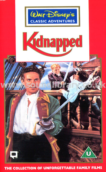 Bernard Lee Kidnapped UK Issue VHS PAL Video Front Inlay Sleeve