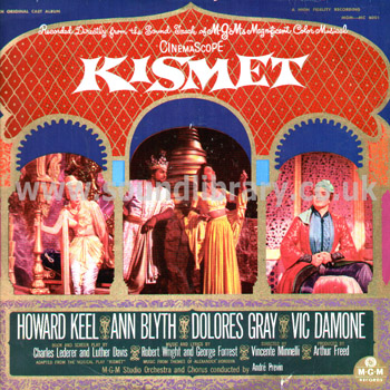 Kismet Andre Previn New Zealand Issue LP MGM MGM-MC-6001 Front Sleeve Image