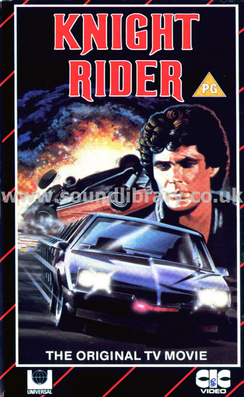 Knight Rider The Original TV Movie David Hasselhoff VHS Video CIC Video VHR 1163 Front Inlay Sleeve
