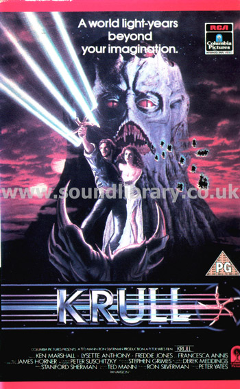 Krull Ken Marshall Francesca Annis VHS Video RCA Columbia Pictures CVT 20218 Front Inlay Sleeve