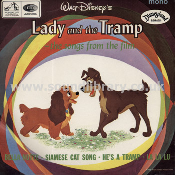 Lady And The Tramp Peggy Lee UK Issue Flipback Sleeve 7" EP HMV 7EG 8921 Front Sleeve Image