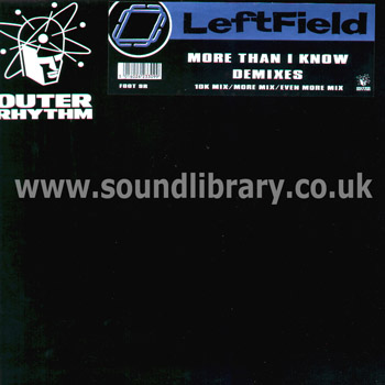 Leftfield More Than I Know Demixes UK Issue 12" Front Sleeve Image