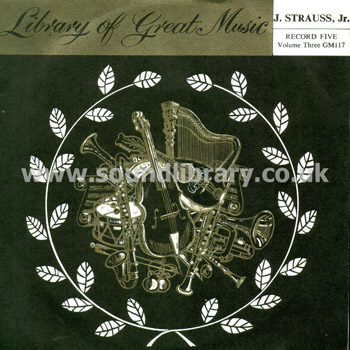 Strauss Waltzes Leonard Sorkin UK Issue 7" EP Treasury Records GM117 Front Sleeve Image