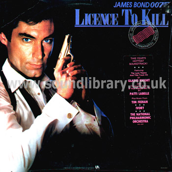 James Bond Licence To Kill USA Issue LP MCA MCA-6307 Front Sleeve Image