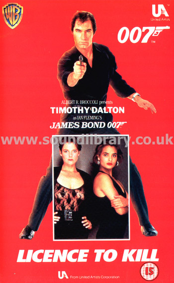 Licence to Kill James Bond Timothy Dalton VHS PAL Video Warner Home Video PEV 35137 Front Inlay Sleeve