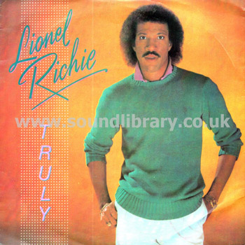 Lionel Richie Truly UK Issue Stereo 7" Motown TMG 1284 Front Sleeve Image