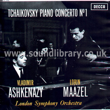 Vladimir Ashkenazy Tchaikovsky Piano Concerto No. 1 UK Stereo LP Decca SXL 6058 Front Sleeve Image