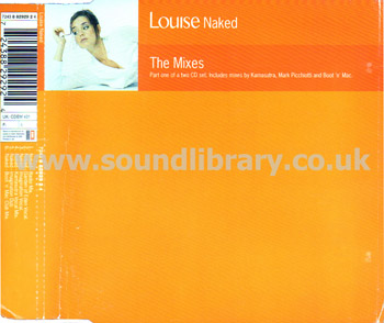 Louise Naked The Mixes UK Issue Jewel Case CDS EMI CDEM Front Inlay Image