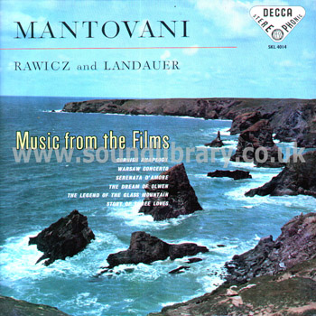 Mantovani Music From The Films UK Issue Stereo LP Decca SKL 4014 Front Sleeve Image
