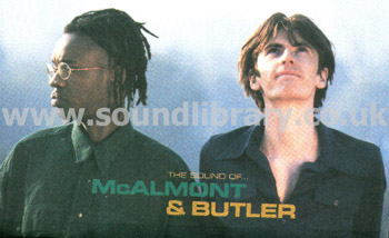 McAlmont & Butler The Sound Of... McAlmont & Butler UK Issue MC Hut HUTMC32 Front Inlay Card