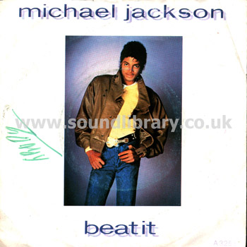 Michael Jackson Beat It UK Stereo Issue 7" Front Sleeve Image