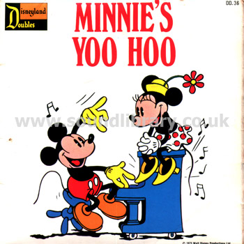 Minnie's Yoo Hoo / The Mickey Mouse March UK Issue 7" Disneyland Doubles DD 36 Front Sleeve Image