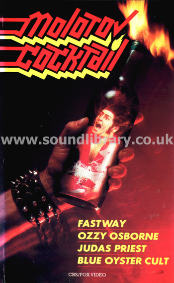 Molotov Cocktail Judas Priest Ozzy Osbourne UK VHS PAPL Video CBS Fox Video 7112 - 50 Front Inlay Sleeve