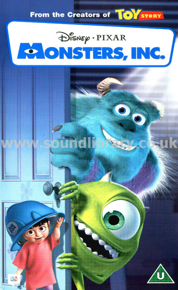 Monsters, Inc. Unknown VHS PAL Video Front Inlay Sleeve