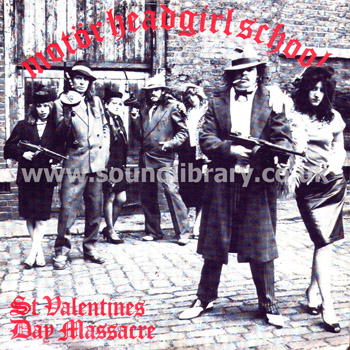 Motorhead / Girlschool St Valentines Day Massacre UK Issue 7" Bronze BRO 116 Front Sleeve Image