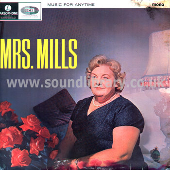 Mrs Mills Music For Anytime (Medley) Flipback Sleeve UK Issue LP Parlophone PMC 1254 Front Sleeve Image