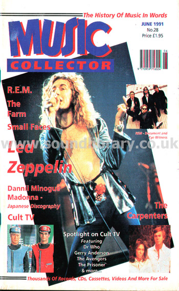 Led Zeppelin Music Collector No. 28 June 1991 UK Issue Magazine 9 770959 716024 06 Front Cover Image