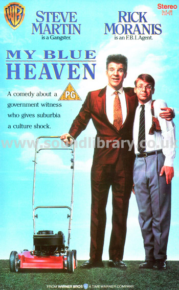 My Blue Heaven Steve Martin Rick Moranis VHS PAL Video Warner Home Video PEV12003 Front Inlay Sleeve