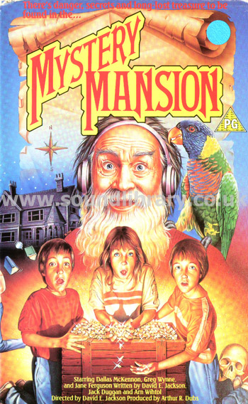Mystery Mansion Dallas McKennon David E. Jackson VHS PAL Video IVS IVSV 1064 Front Inlay Sleeve