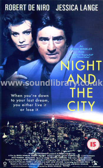 Night And The City Robert De Niro VH PAL Video First Independent VA 30311 Front Inlay Sleeve