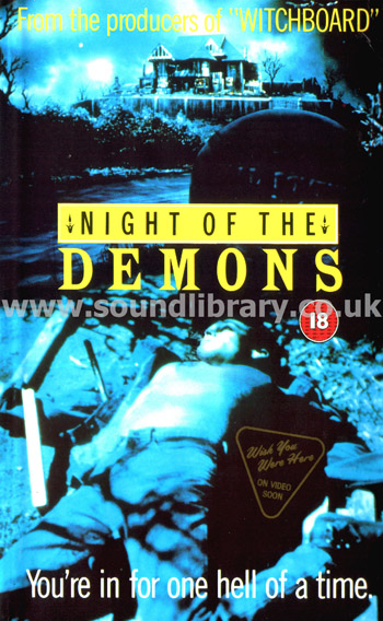 Night Of The Demons Kevin G. Tenney VHS PAL Video Palace Premiere PVC 2115A Front Inlay Sleeve