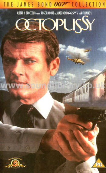 Octopussy James Bond Roger Moore VHS PAL Video MGM Home Entertainment S055647 Front Inlay Sleeve