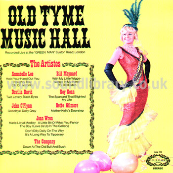 Old Tyme Music Hall Various UK Issue Stereo LP Hallmark SHM 772 Front Sleeve Image