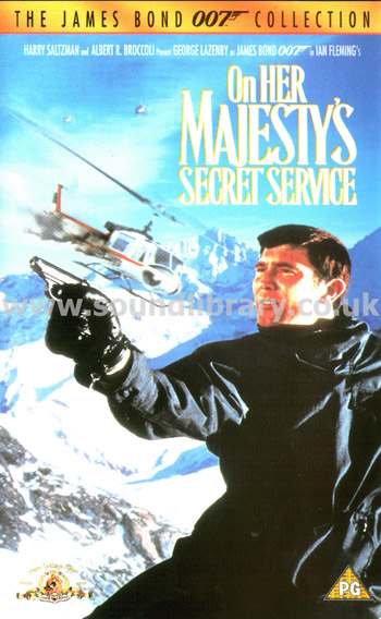 On Her Majesty's Secret Service George Lazenby MGM Home Entertainment S055503 Front Inlay Sleeve