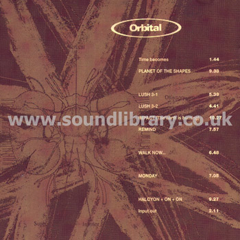 Orbital Orbital UK Issue CD Front Inlay Image