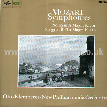 Otto Klemperer New Philharmonia Orchestra Mozart Symphonies LP Columbia SAX 5256 Front Sleeve Image