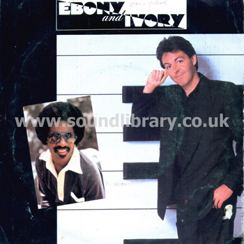 Paul McCartney Ebony and Ivory Portugal 7" Parlophone 00864749 Front Sleeve Image