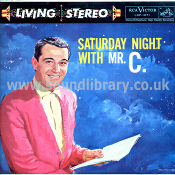 Perry Como Saturday Night With Mr. C Canada LP RCA Victor (Living Stereo) LSP-1971 Front Sleeve Image