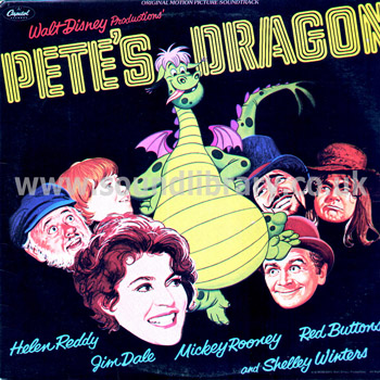 Pete's Dragon Original Motion Picture Soundtrack UK Issue LP Capitol EA-ST 11704 Front Sleeve Image